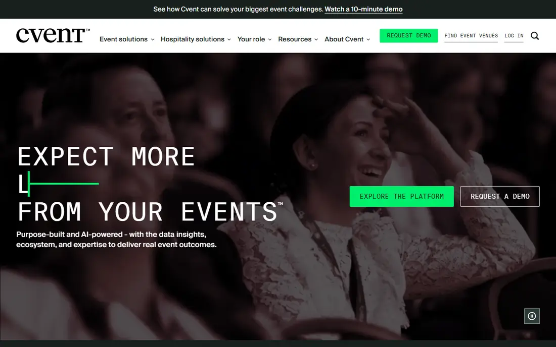 Cvent website
