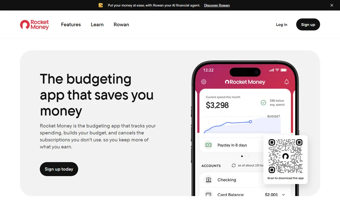 Rocket Money website