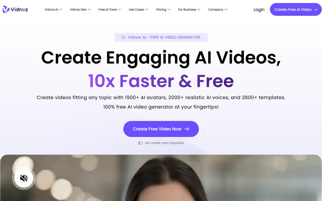 Vidnoz AI Face Swap website