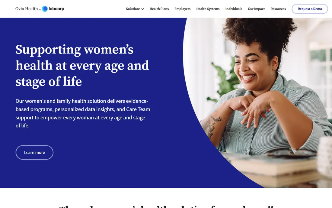 Ovia Fertility website