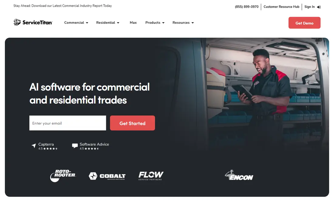 ServiceTitan website