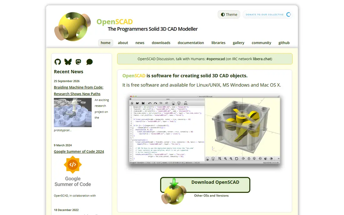 OpenSCAD website
