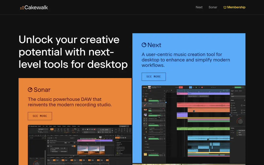 Cakewalk Sonar website
