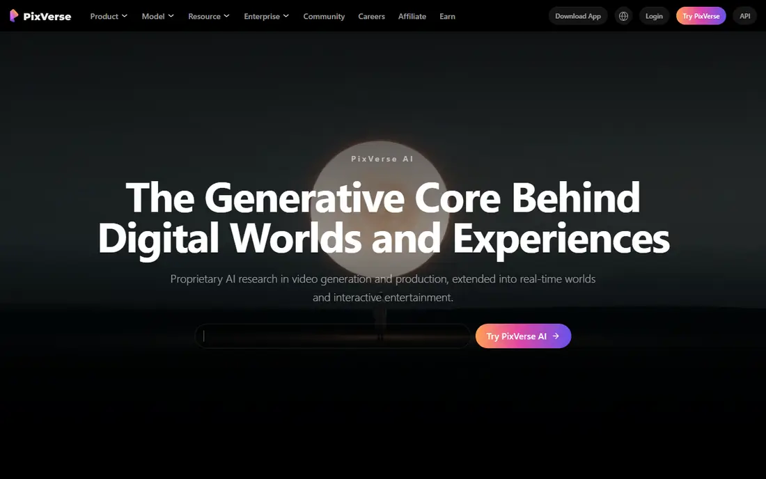 PixVerse website