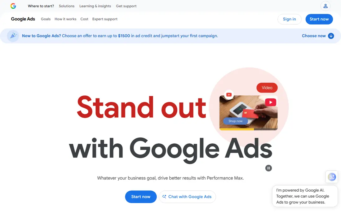 Google Keyword Planner website