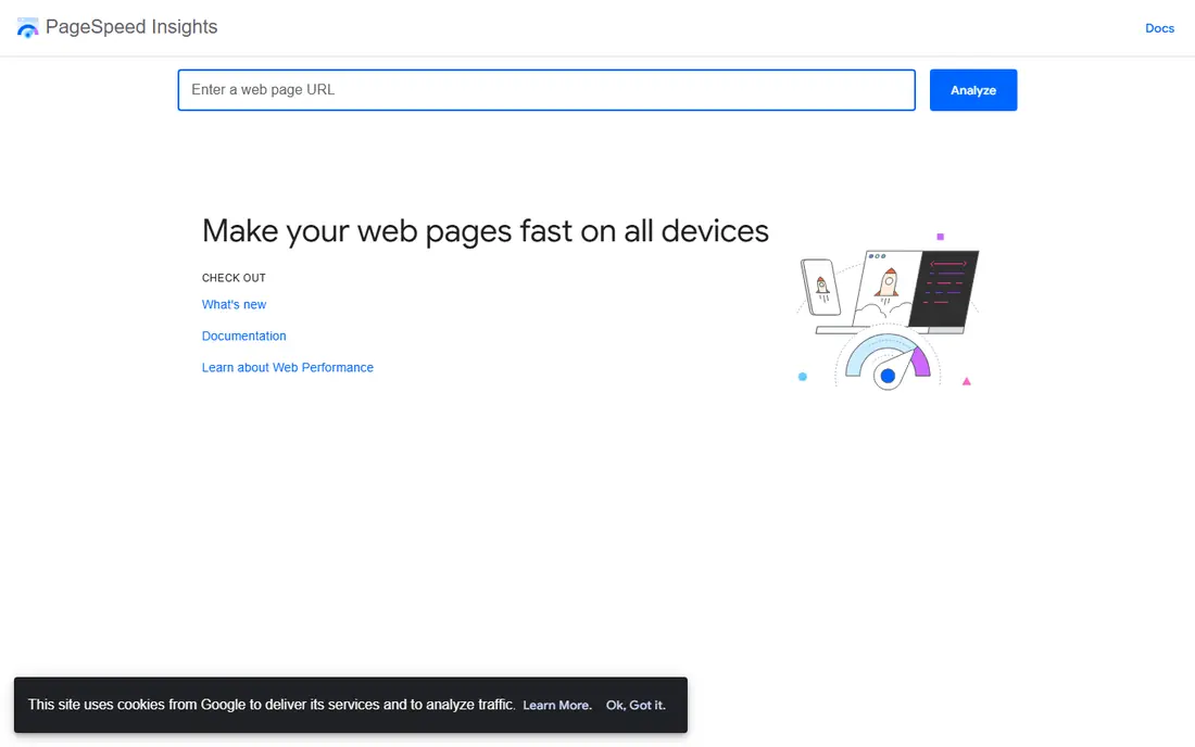 PageSpeed Insights website