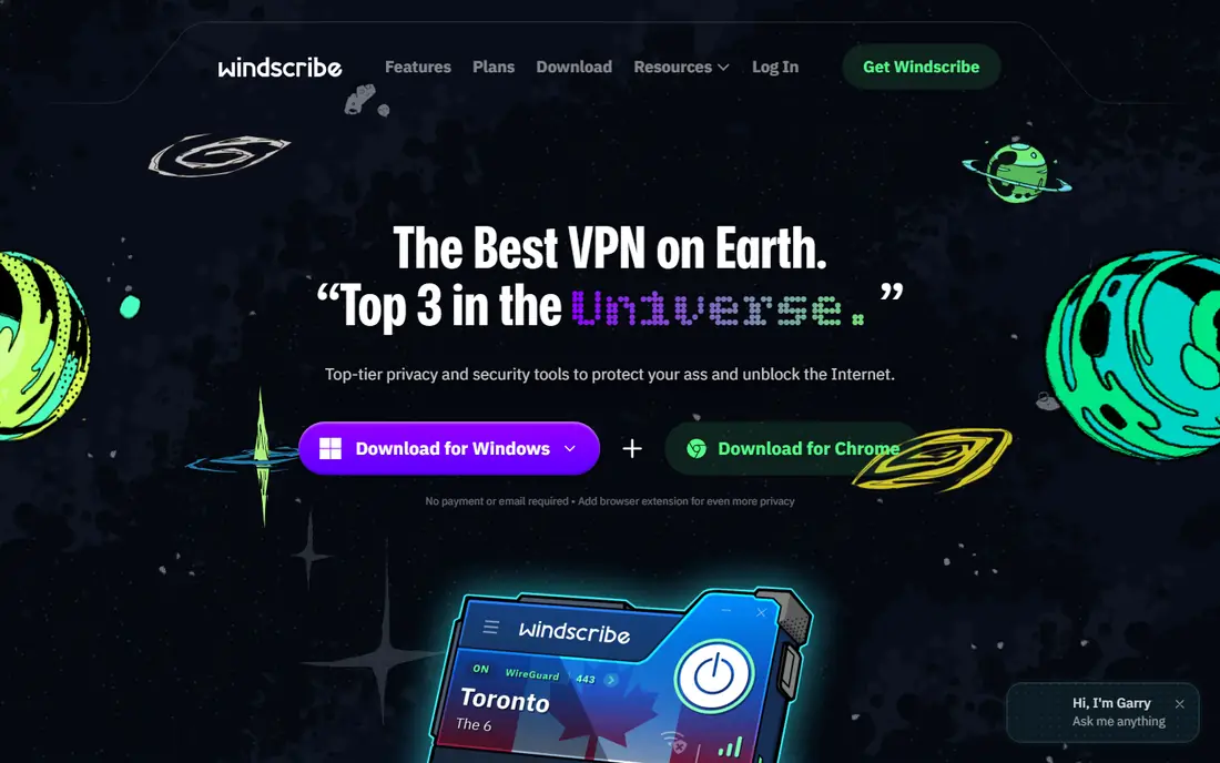 Windscribe website