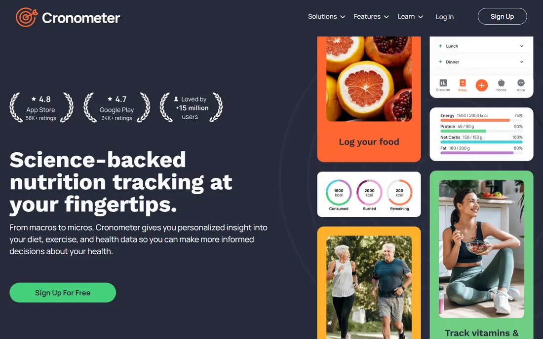 Cronometer website