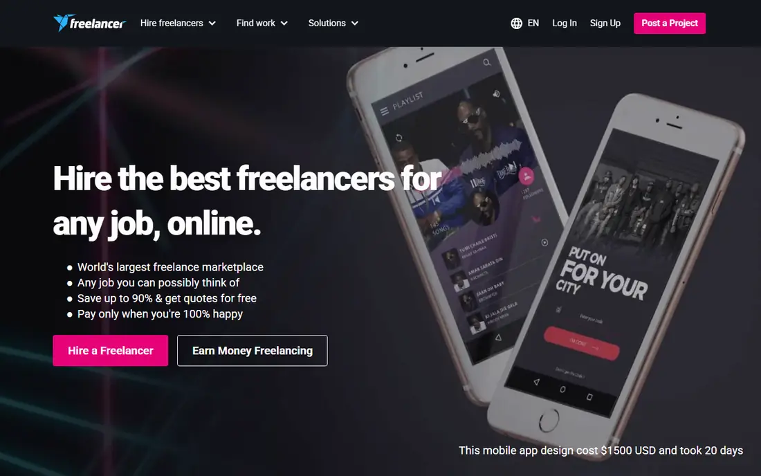 Freelancer.com website