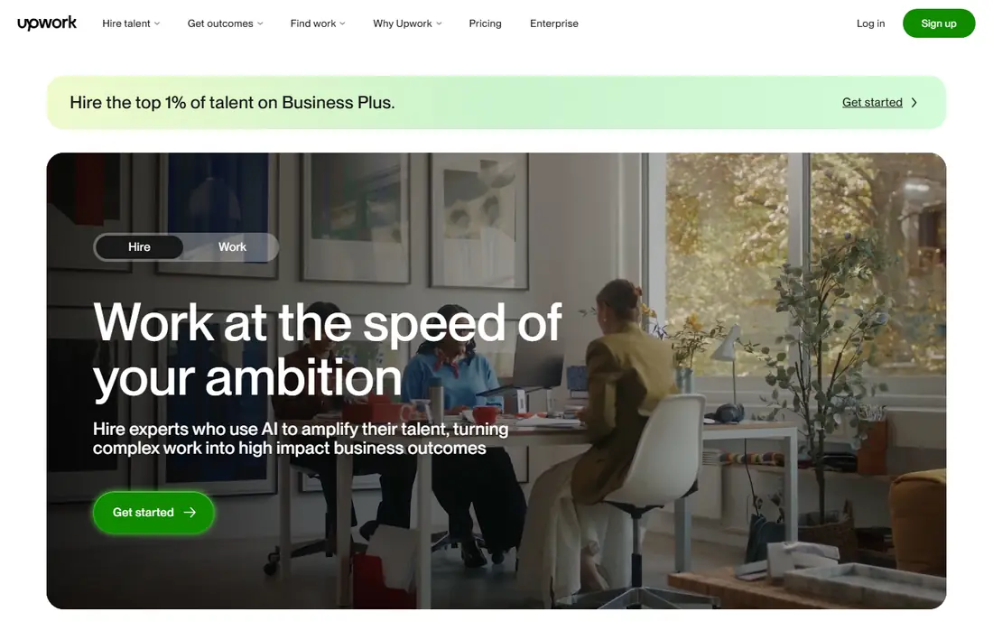 Upwork website