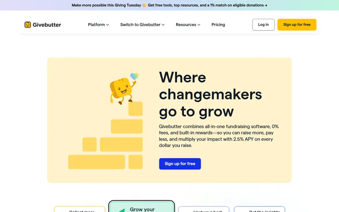 Givebutter website
