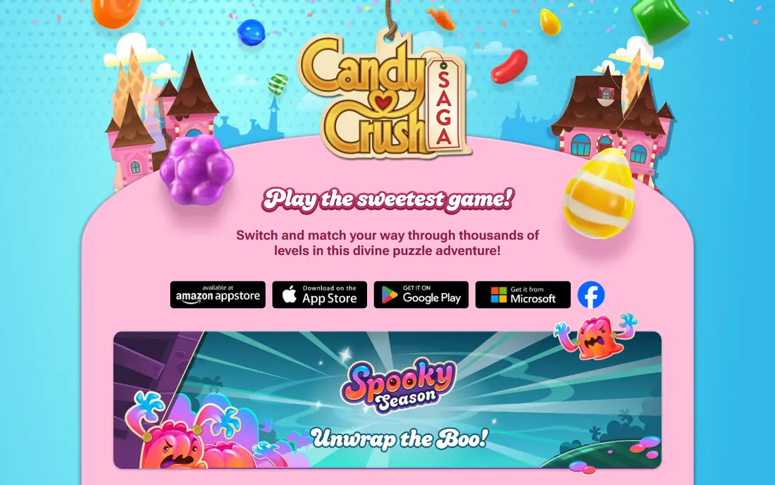 Candy Crush Saga website