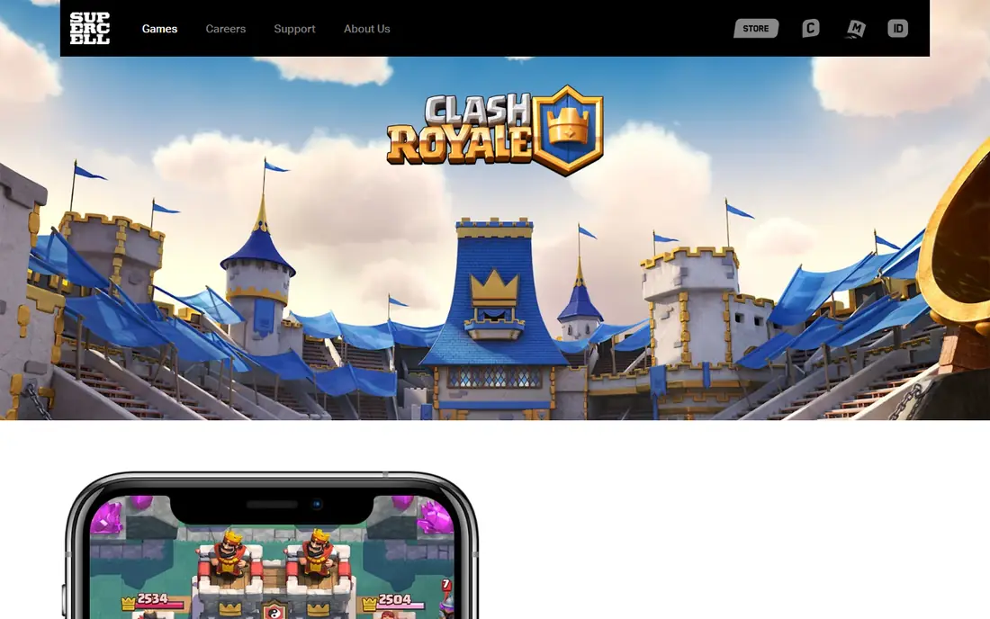 Clash Royale website