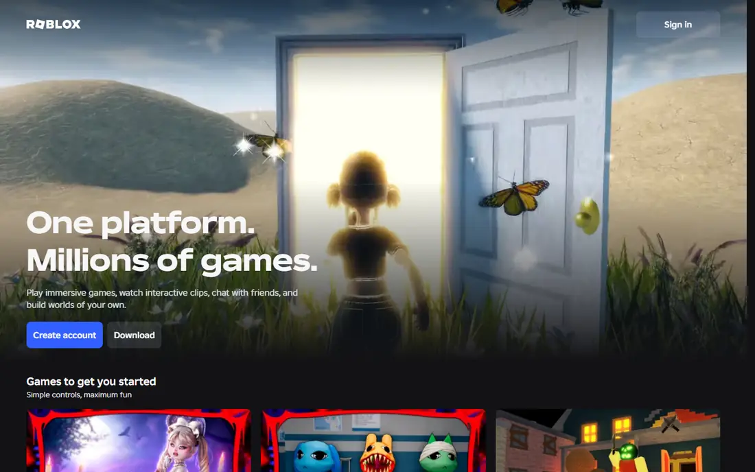 Roblox website