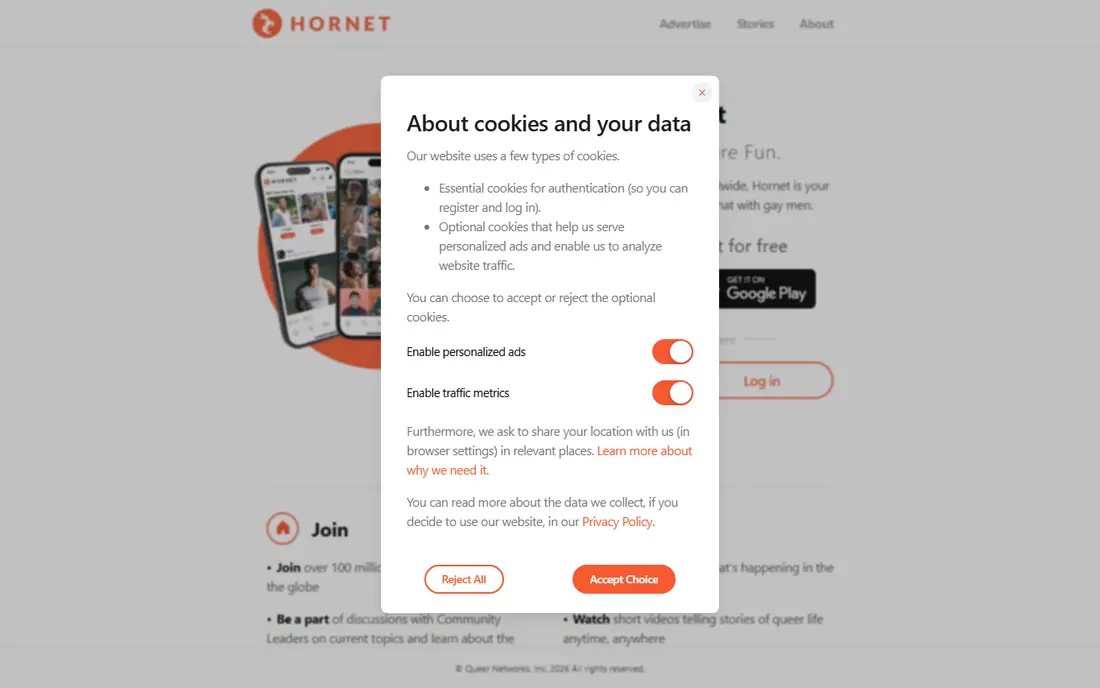 Hornet website