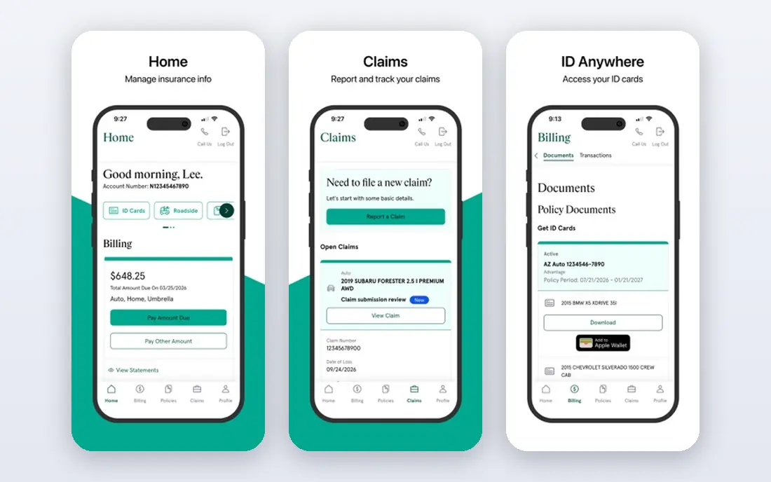 Amica app screenshots