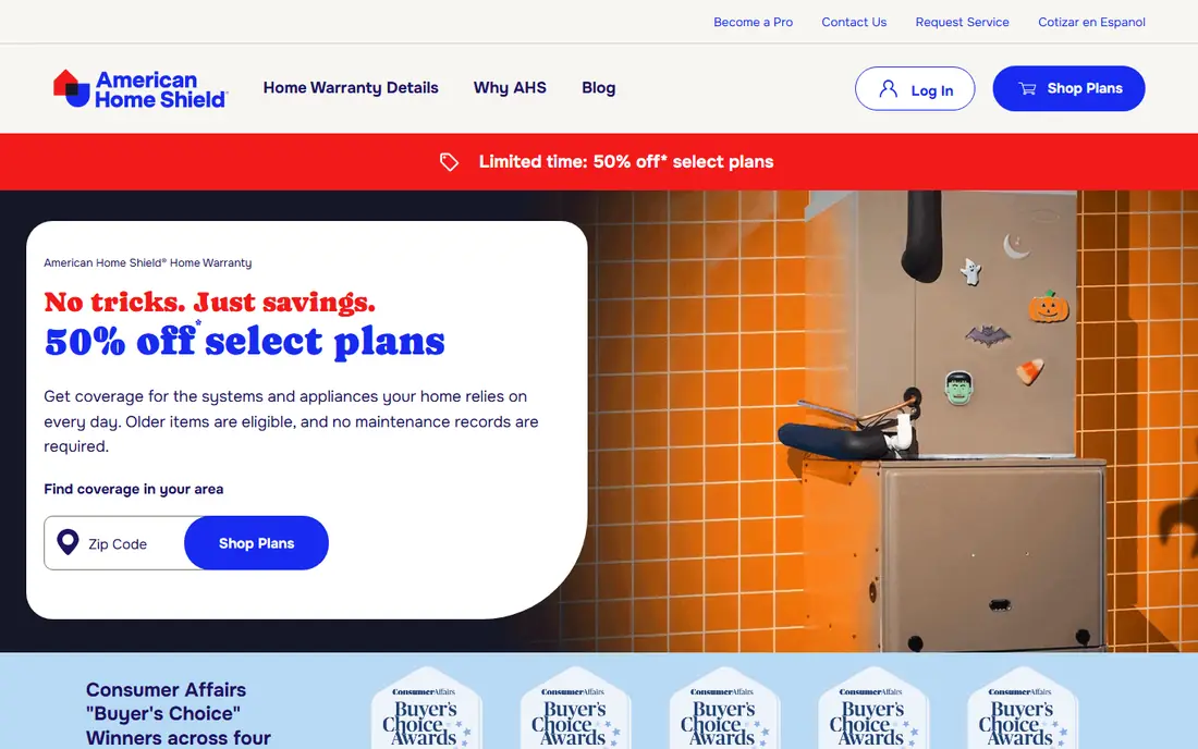 American Home Shield website