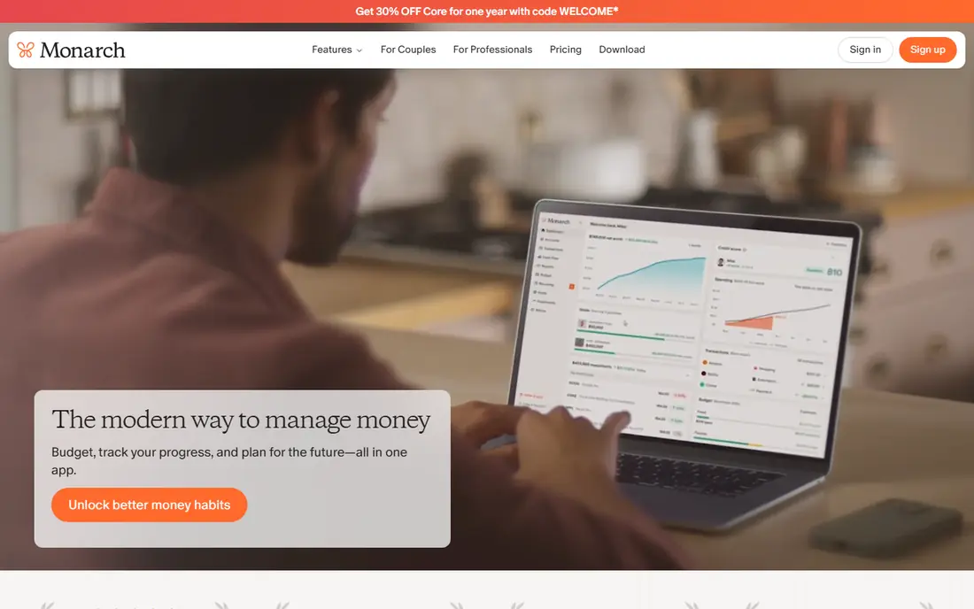 Monarch Money website