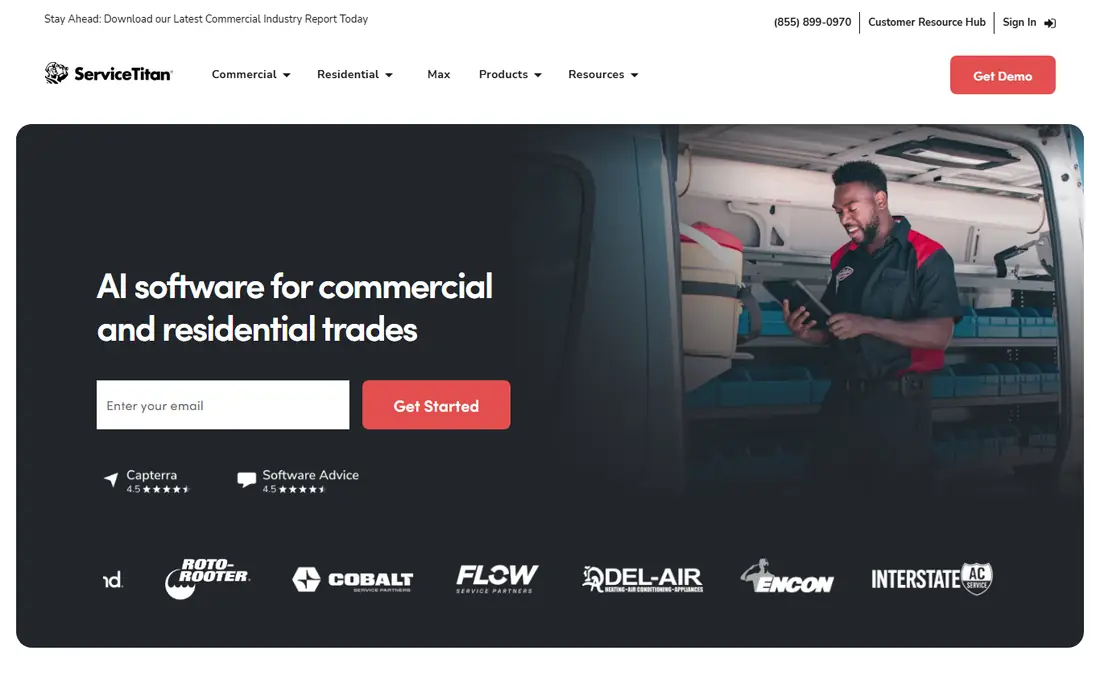 ServiceTitan website