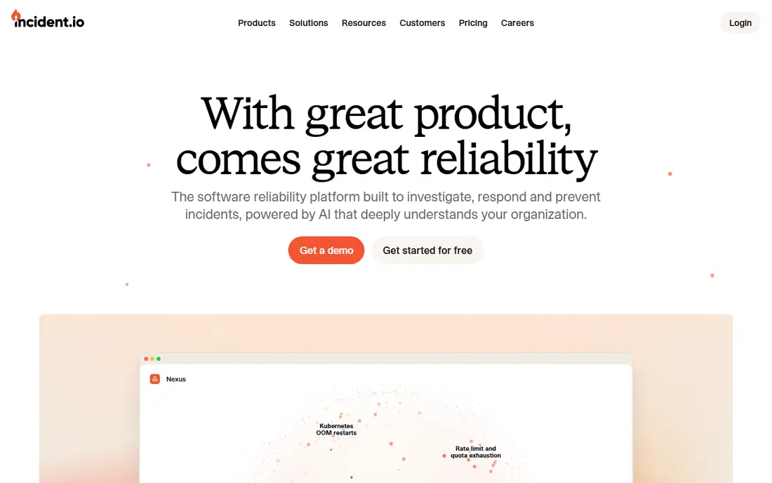 incident.io website