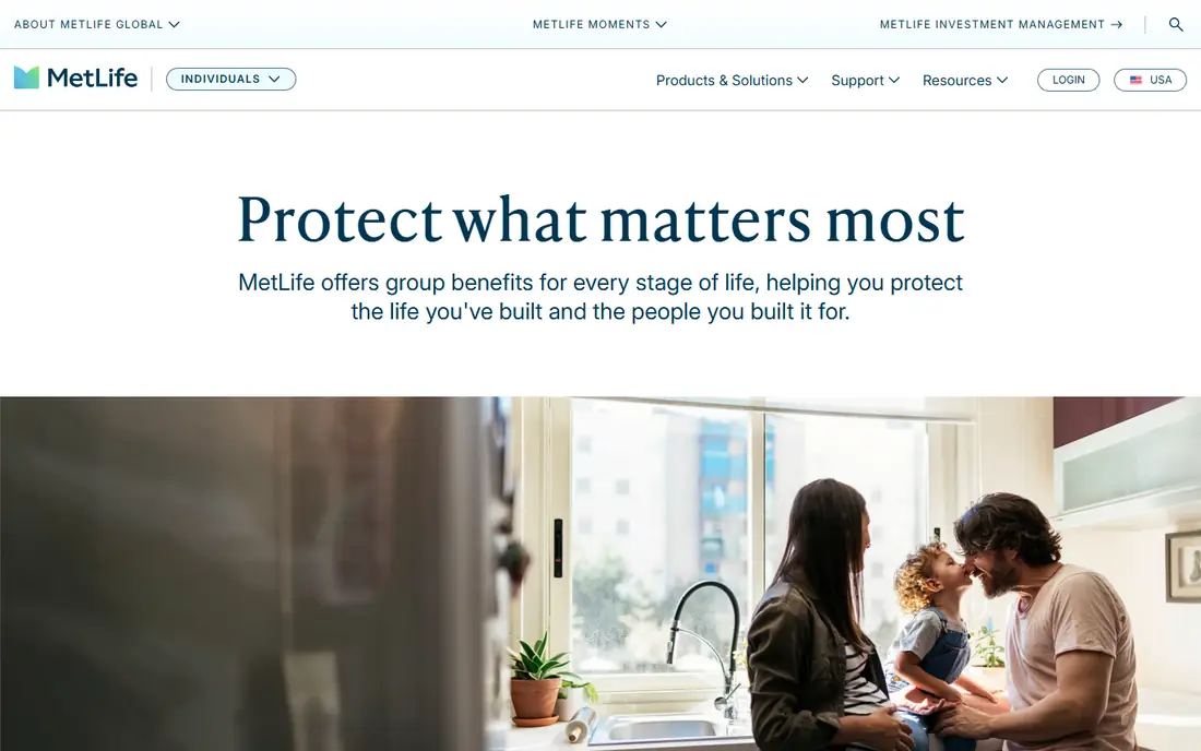 MetLife website