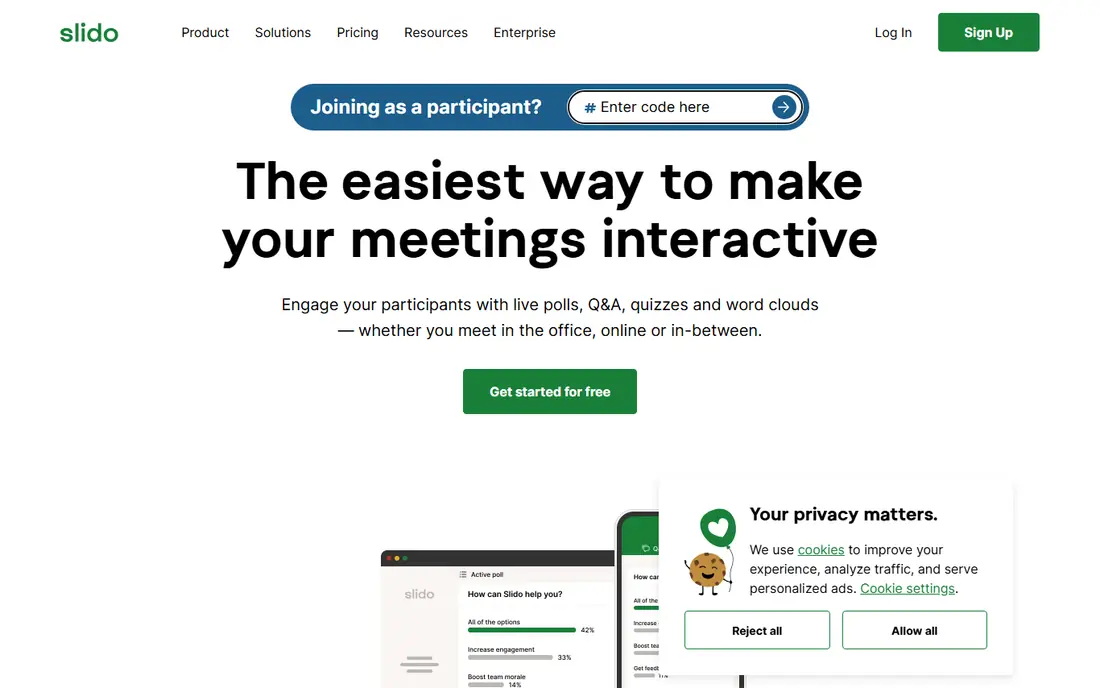 Slido website