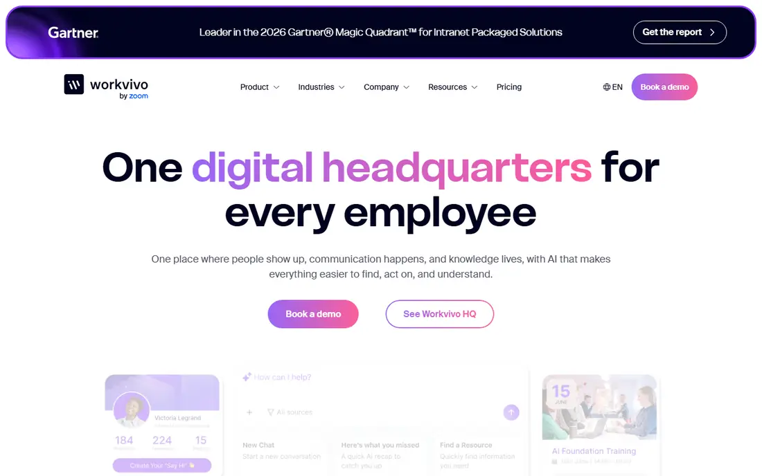 Workvivo website