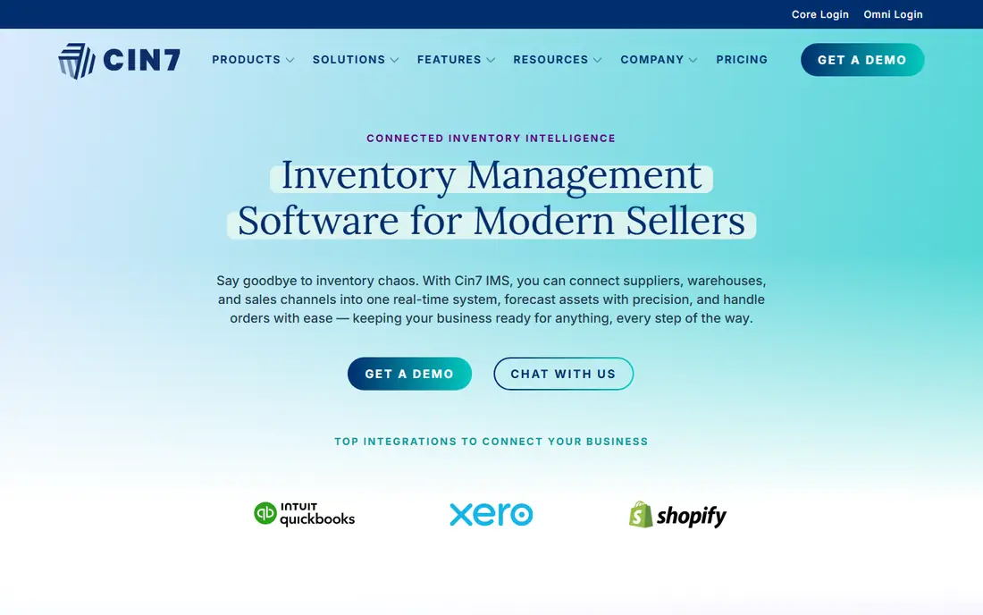 Cin7 website
