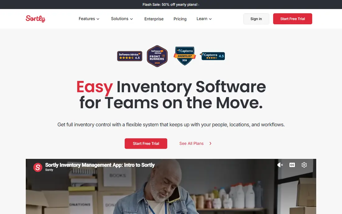 Sortly website