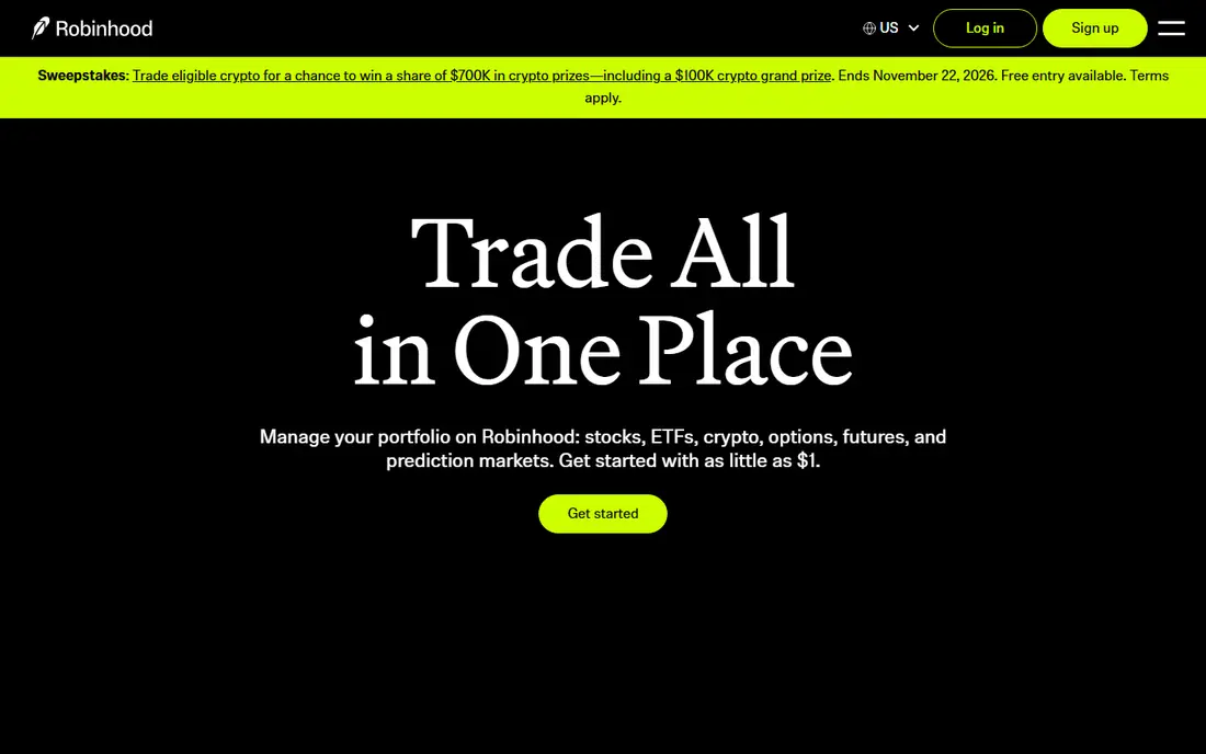 Robinhood website