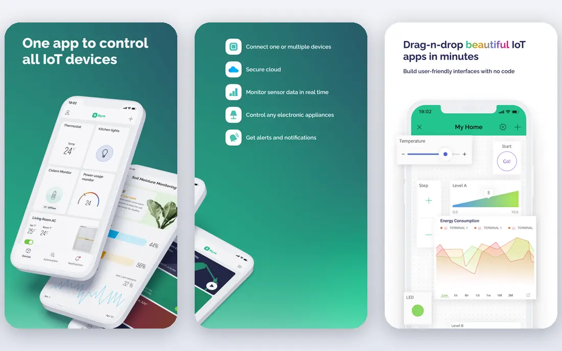 Blynk app screenshots