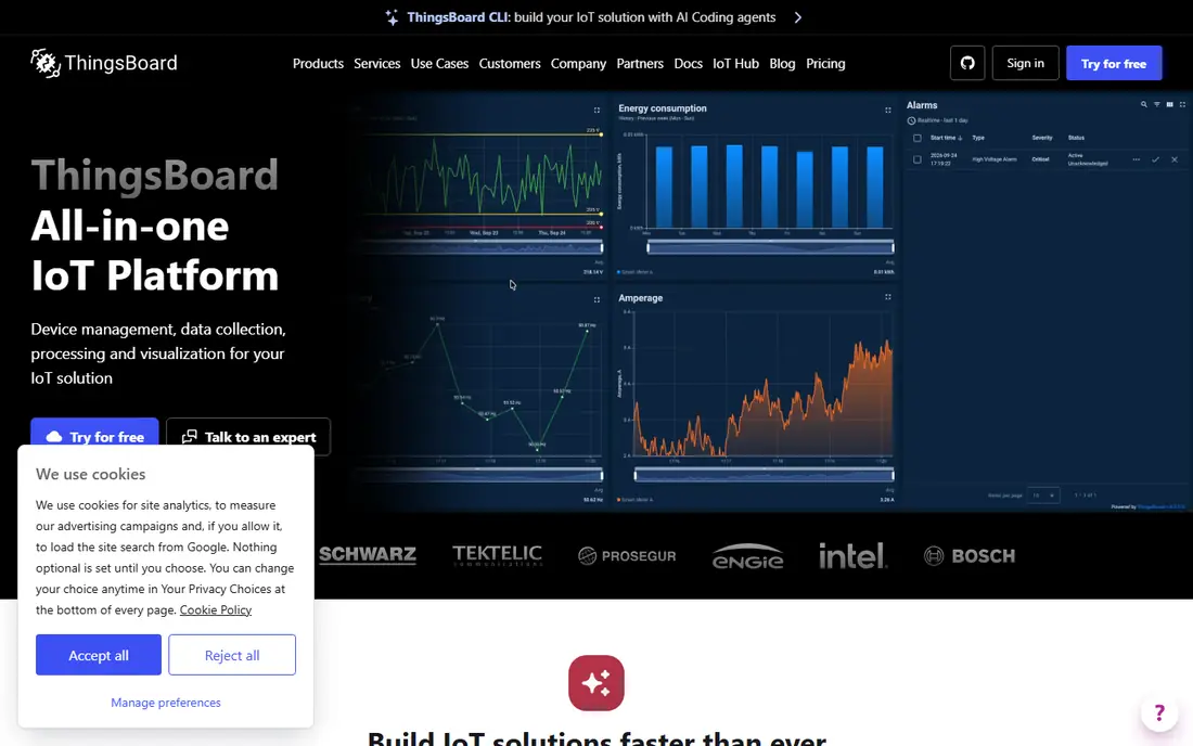 ThingsBoard website