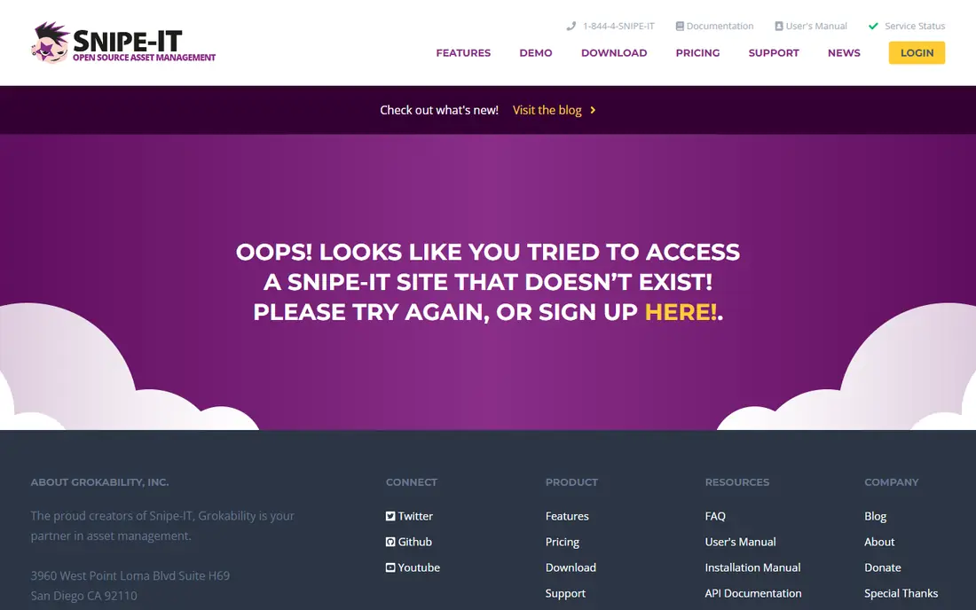 Snipe-IT website