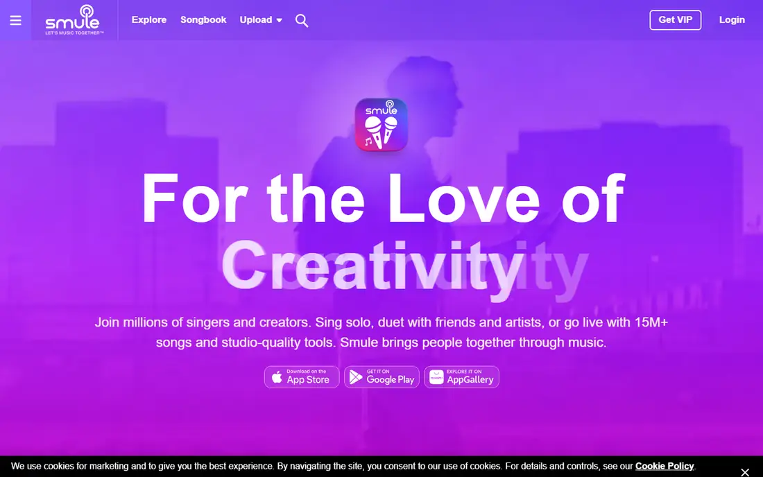 Smule website