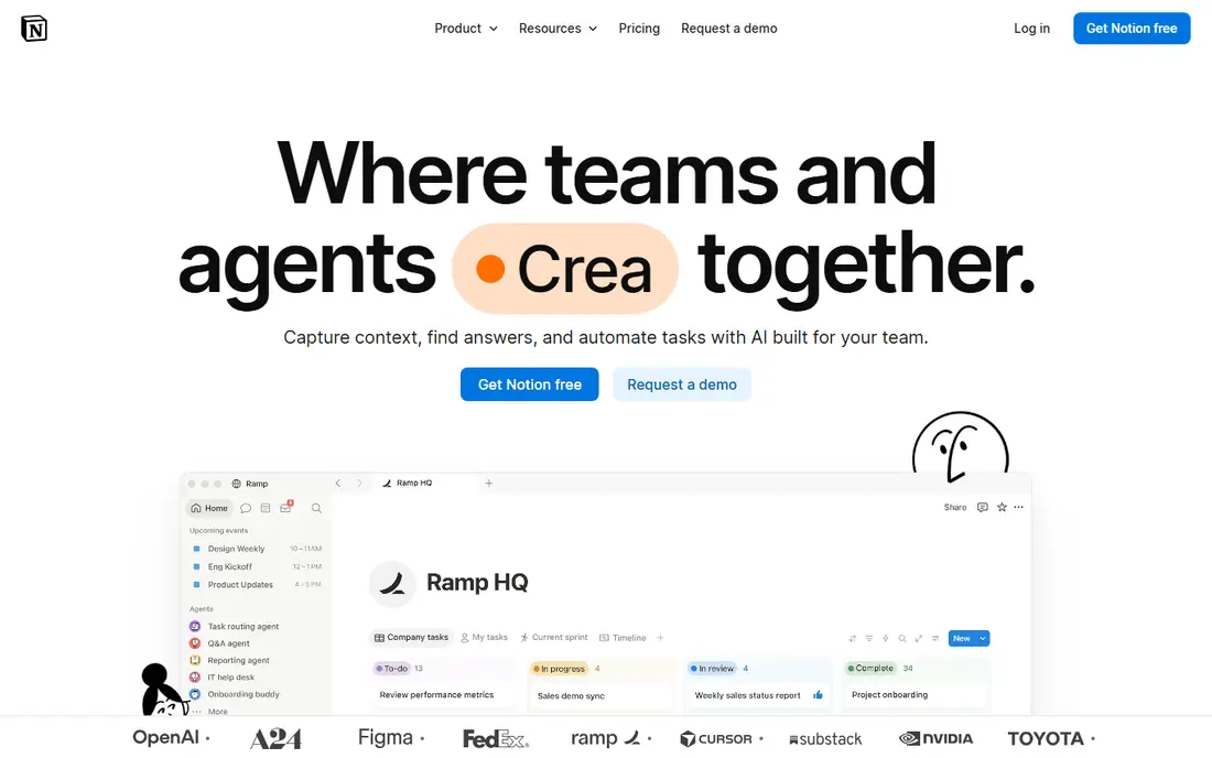 Notion website