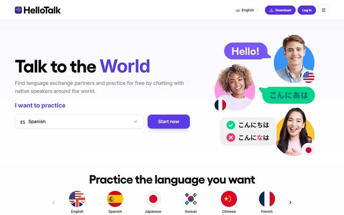 HelloTalk website