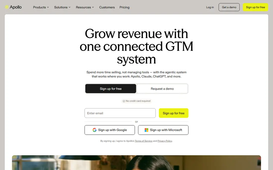 Apollo.io website