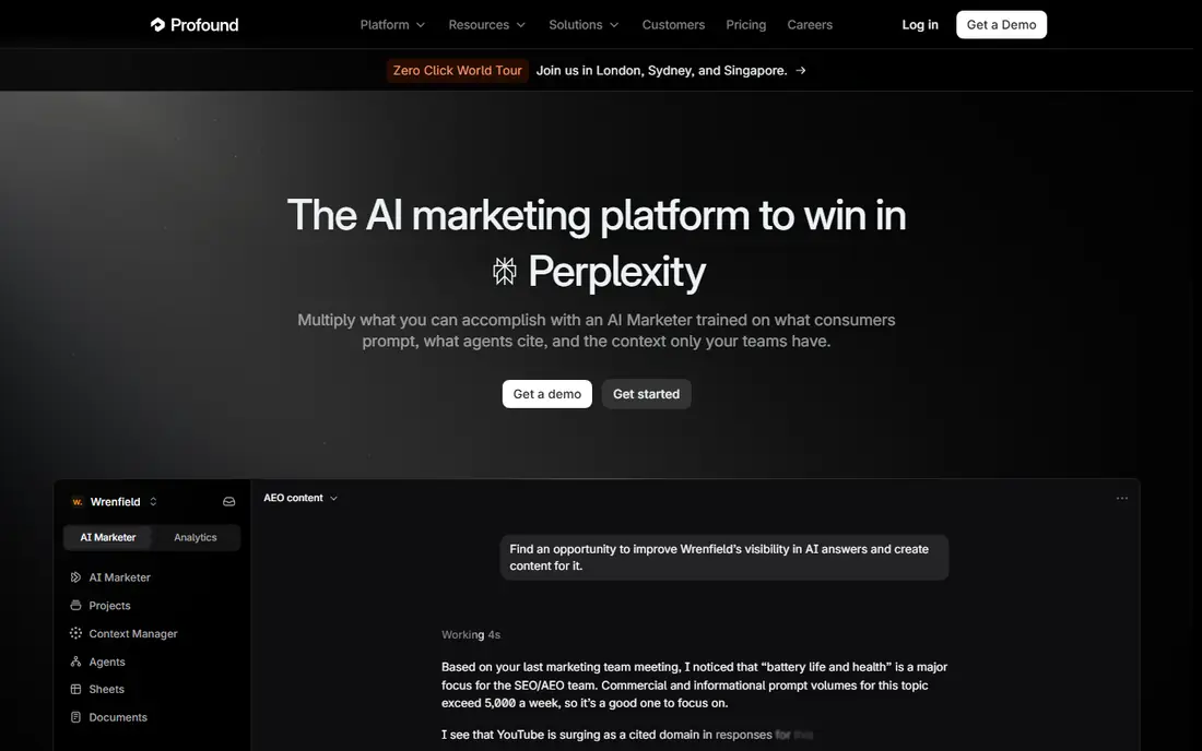 Profound website
