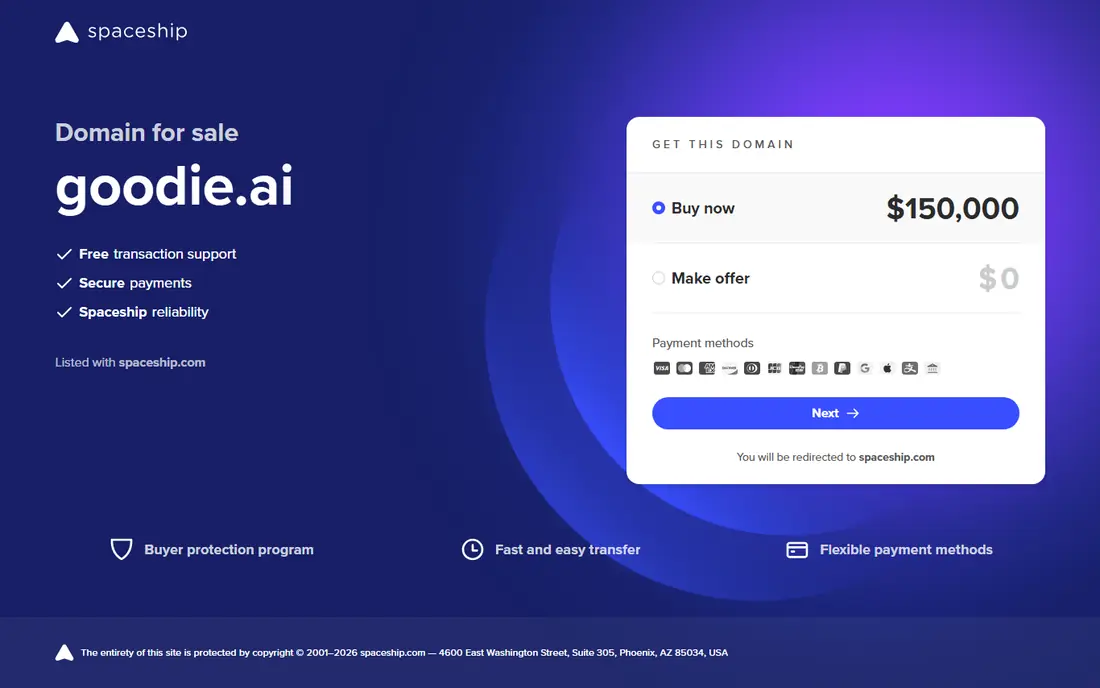 Goodie website
