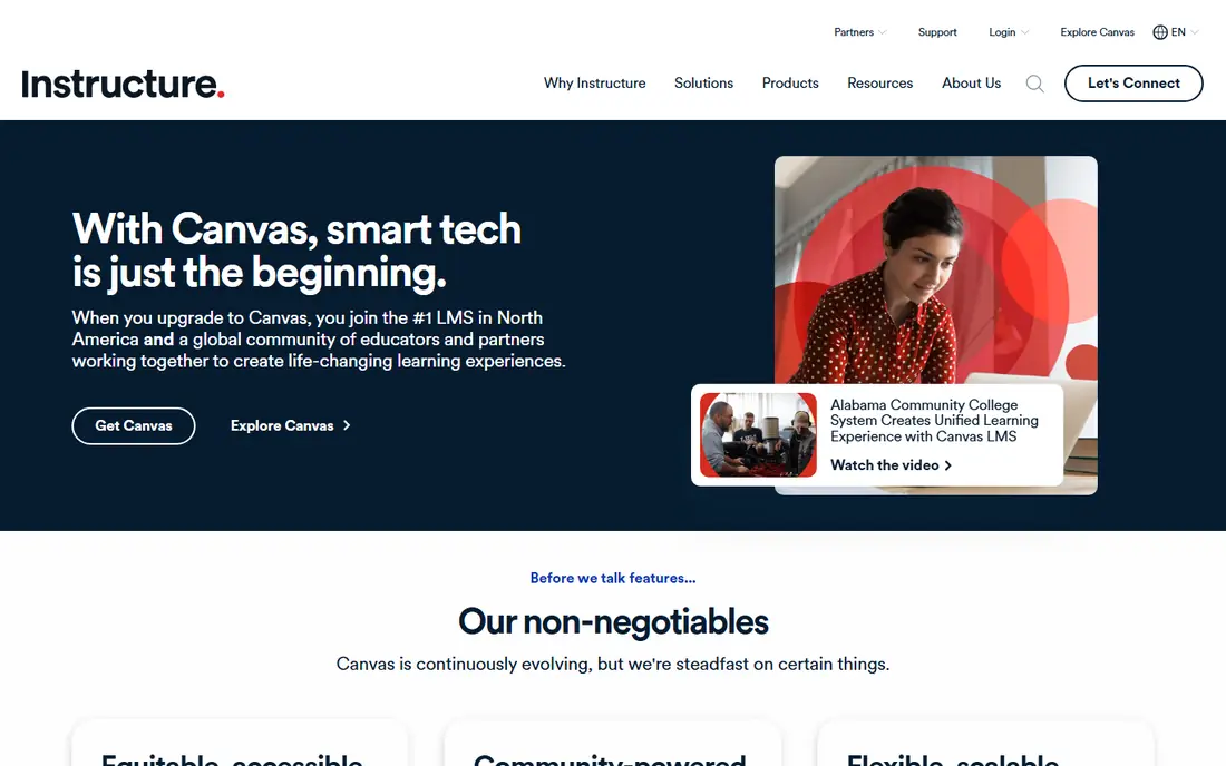 Canvas website