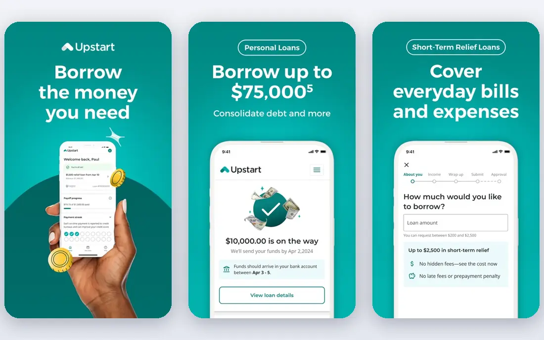 Upstart app screenshots