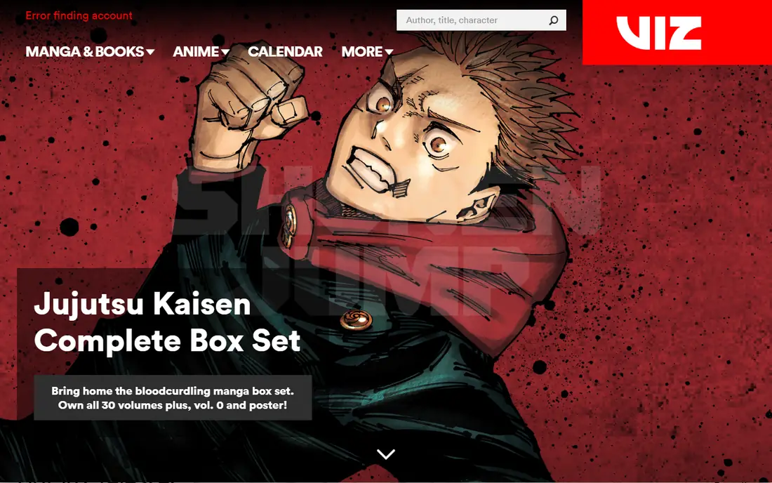 VIZ Manga website
