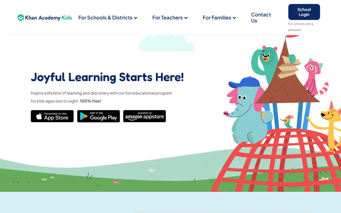 Khan Academy Kids website