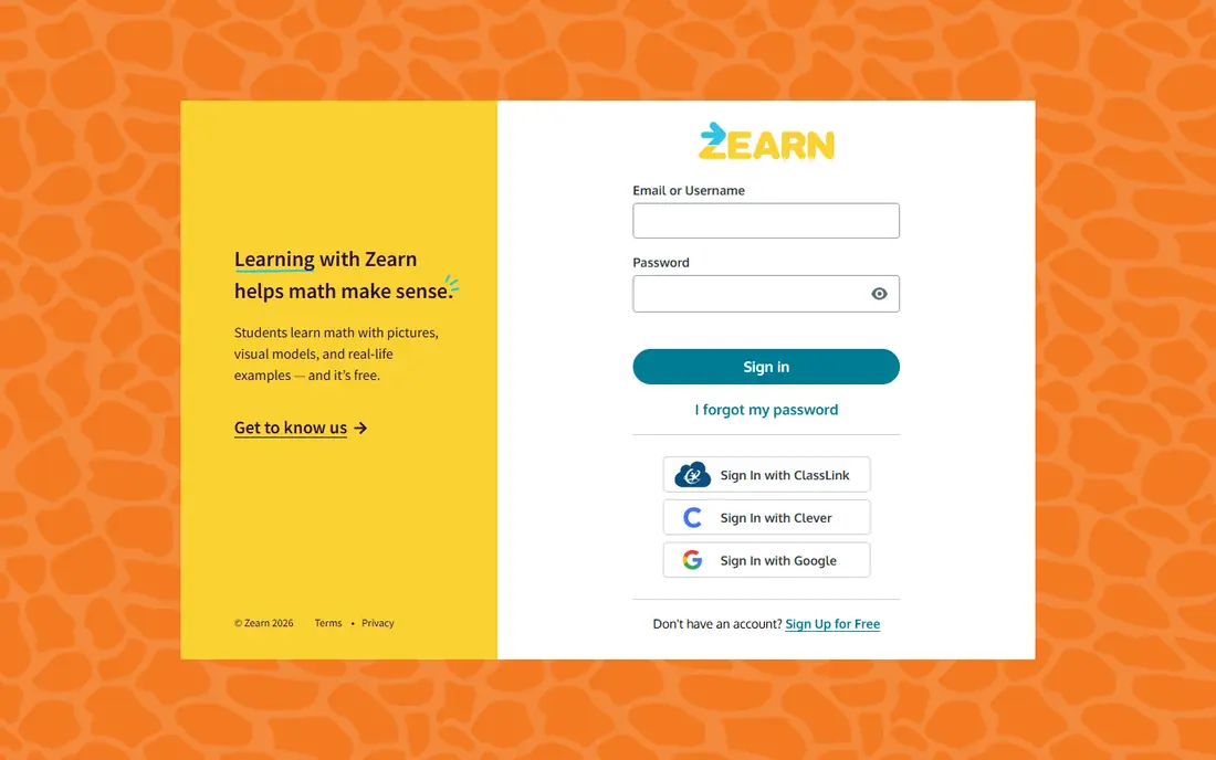 Zearn website