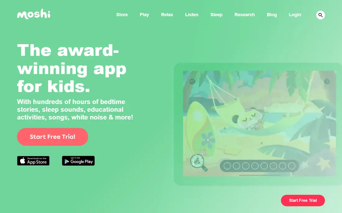 Moshi website