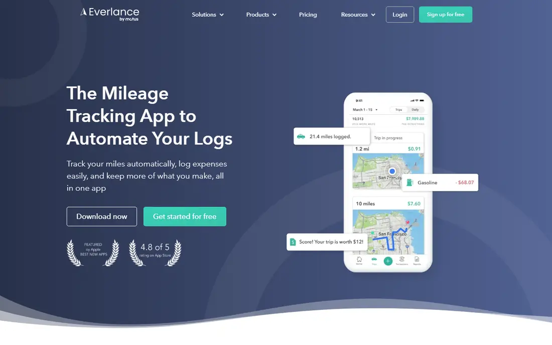 Everlance website