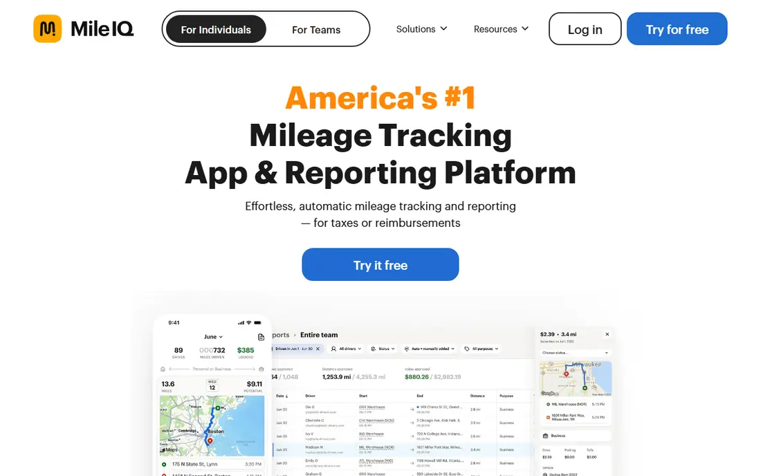 MileIQ website