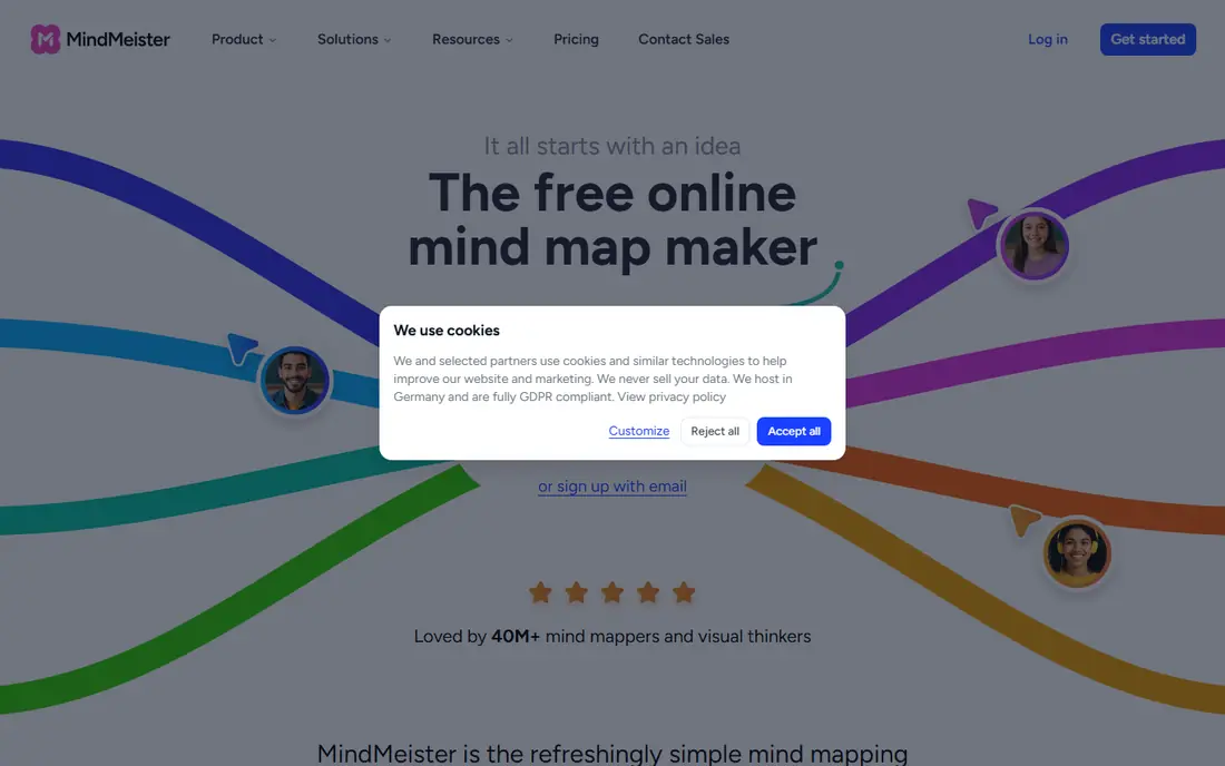 MindMeister website