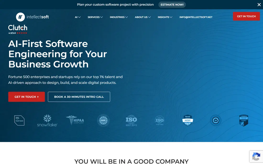 Intellectsoft website