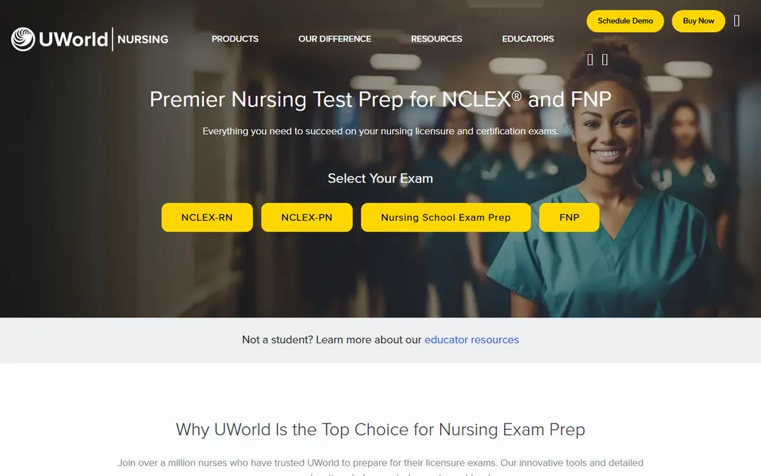 UWorld Nursing website